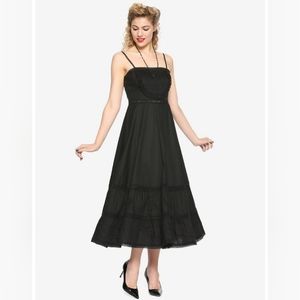 Hell Bunny Elizabella Ruffle Midi Dress - medium